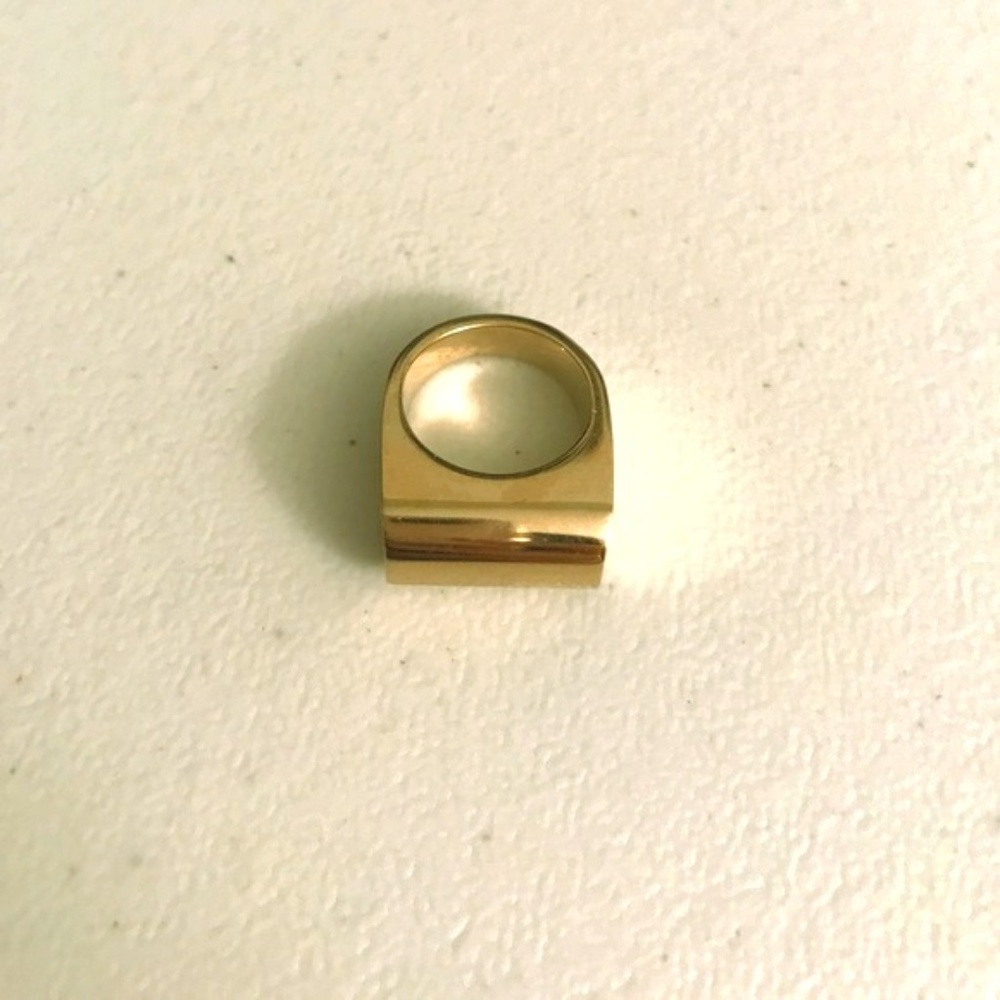 J. Crew Gold Bar Ring